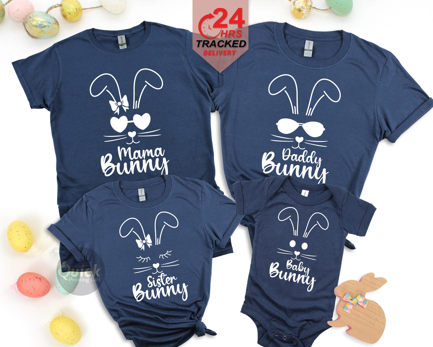 Matching Family Easter Bunny T-Shirt Set