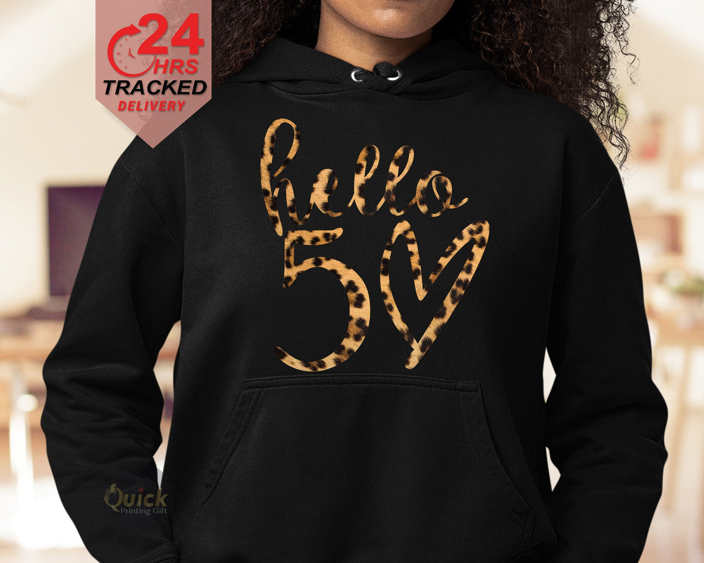 50th Birthday Gifts for Women, 50th Birthday Hoodies Sweatshirts UK, Vintage Birthday 1975 Leopard Hoodie, Birthday Gifts for Mum UK