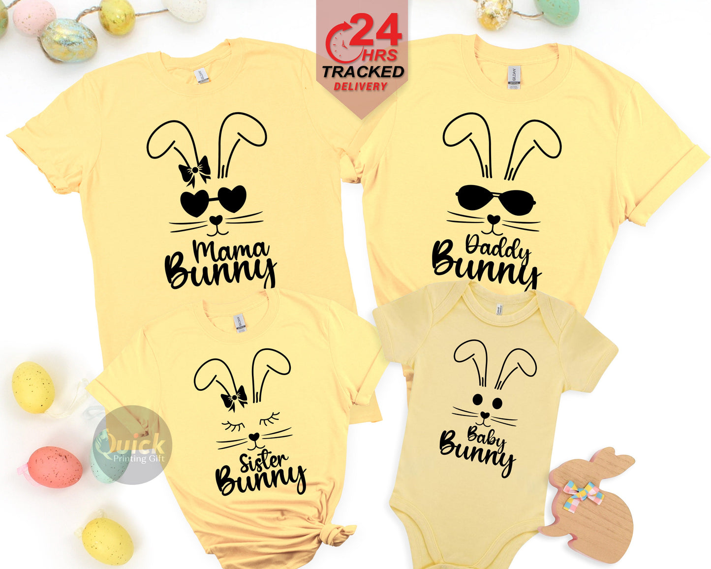 Matching Family Easter Bunny T-Shirt Set