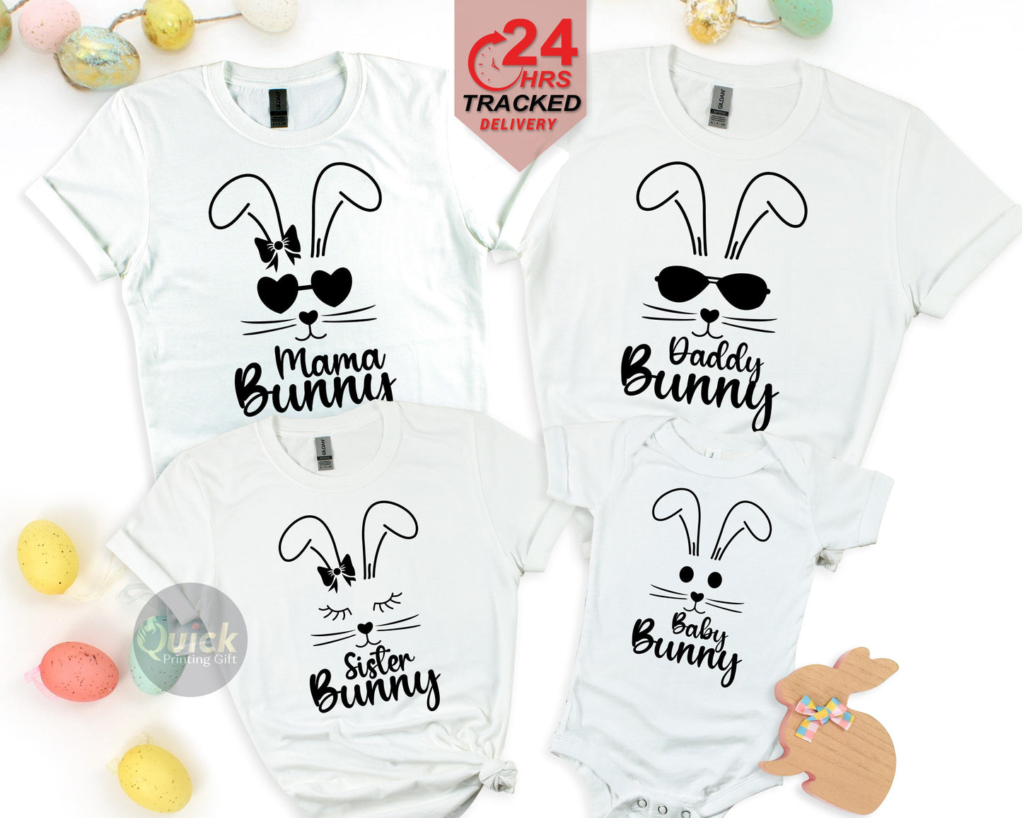 Matching Family Easter Bunny T-Shirt Set