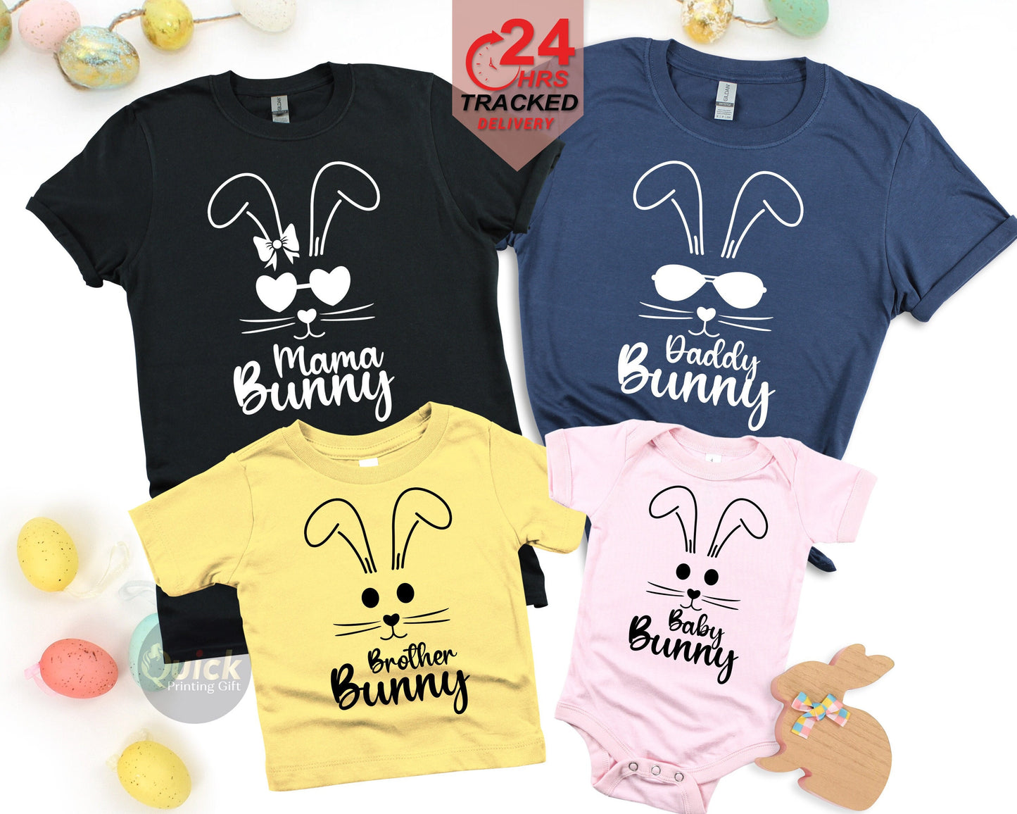 Matching Family Easter Bunny T-Shirt Set