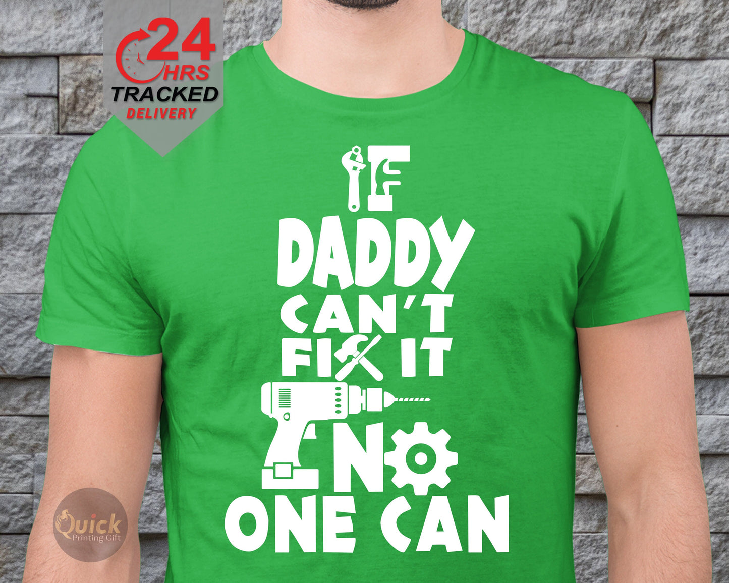 If Daddy Can't Fix it No One Can Tshirt, Father's Day T Shirt, dad present from son daughter, dad gift, 1st Fathers Day Tee, Mens T-Shirt
