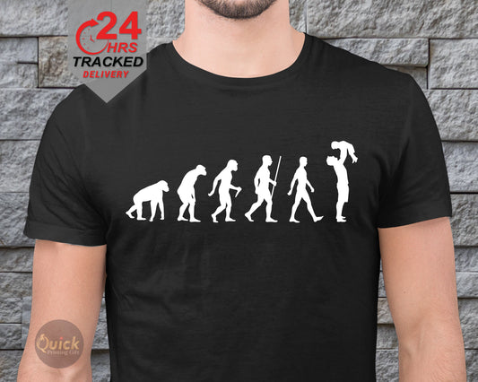 Evolution of Dad T-Shirt: New Daddy Gift