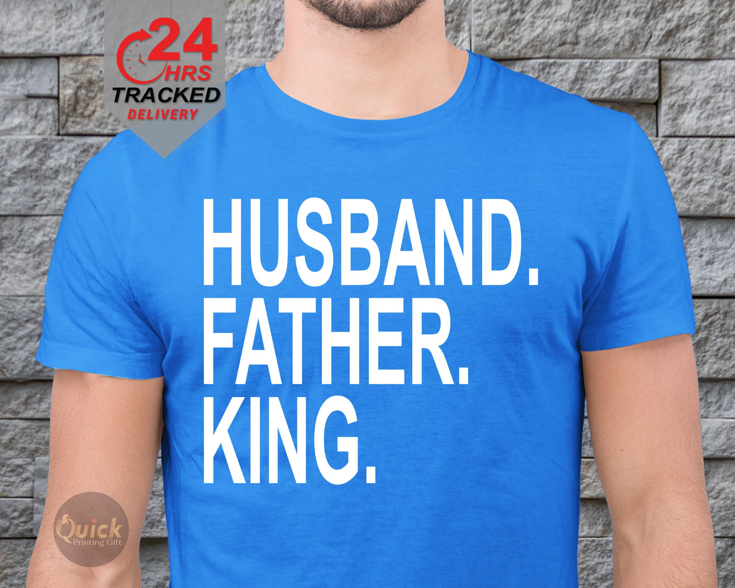 Husband Father King tshirt, Father's Day Gift For Dad, dad present from son daughter, Birthday Gift for Man, Dad present tshirt, Husband Tee