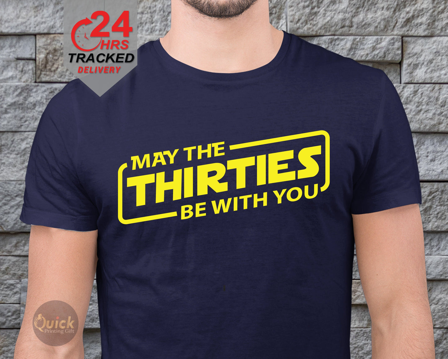 May The Thirties Be With You T-Shirt: 30th Birthday Gift