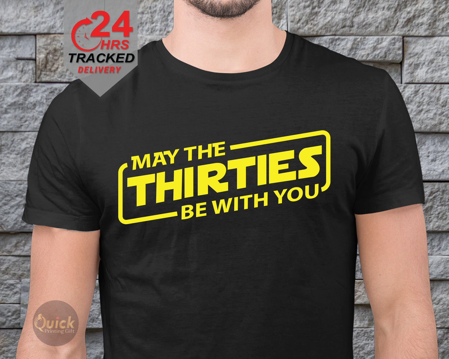 May The Thirties Be With You T-Shirt: 30th Birthday Gift