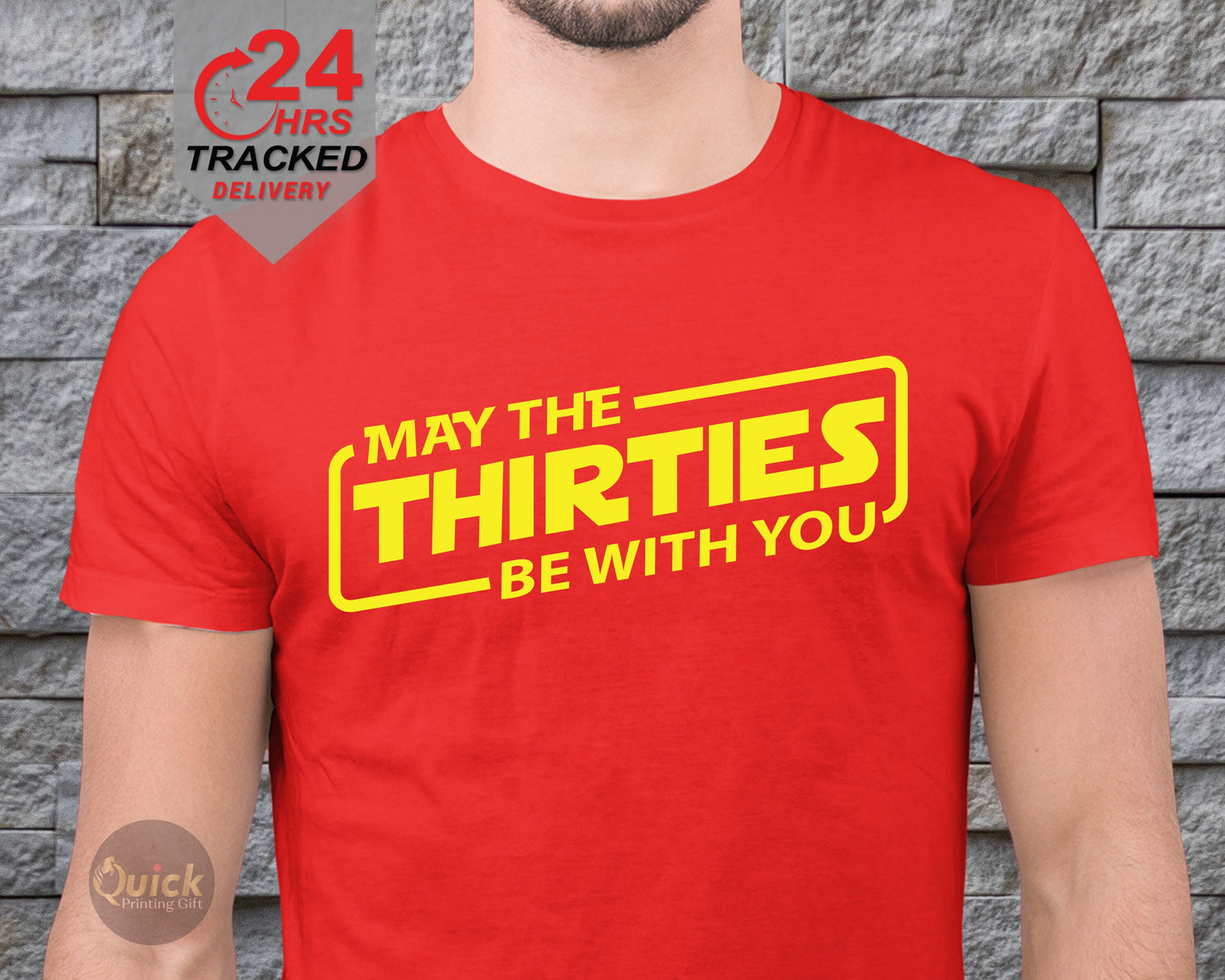 May The Thirties Be With You T-Shirt: 30th Birthday Gift
