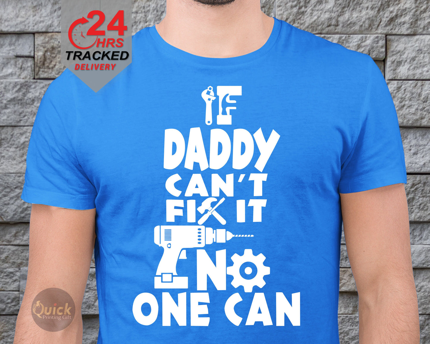 If Daddy Can't Fix it No One Can Tshirt, Father's Day T Shirt, dad present from son daughter, dad gift, 1st Fathers Day Tee, Mens T-Shirt
