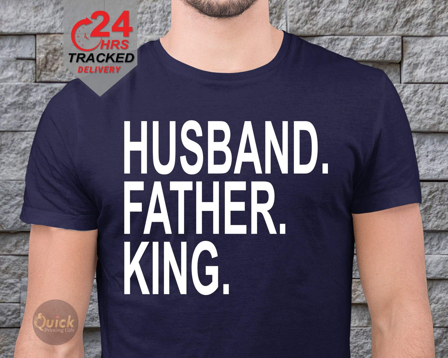 Husband Father King tshirt, Father's Day Gift For Dad, dad present from son daughter, Birthday Gift for Man, Dad present tshirt, Husband Tee