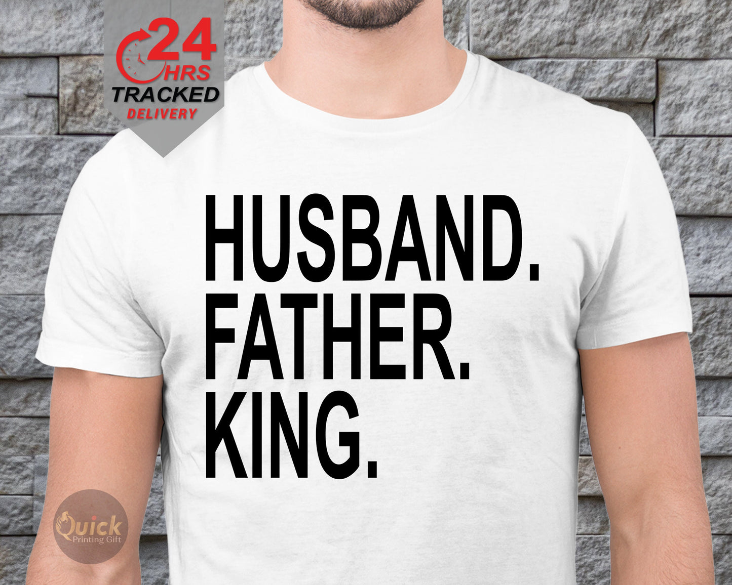 Husband Father King tshirt, Father's Day Gift For Dad, dad present from son daughter, Birthday Gift for Man, Dad present tshirt, Husband Tee