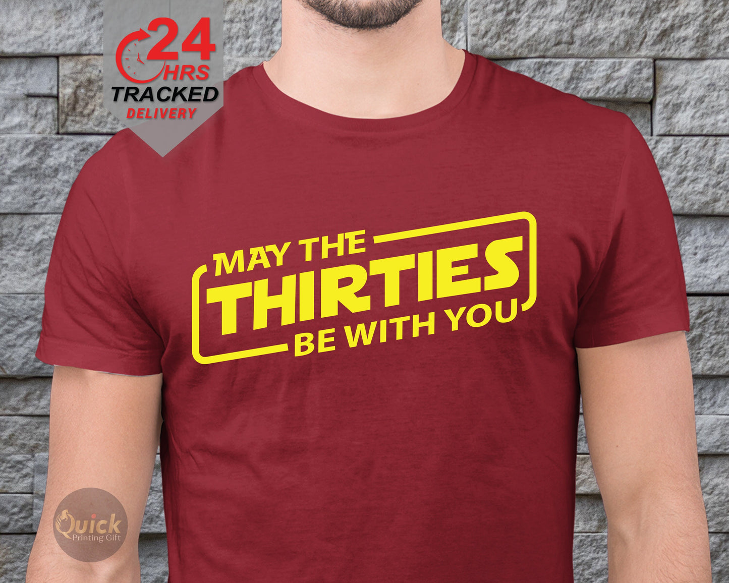 May The Thirties Be With You T-Shirt: 30th Birthday Gift
