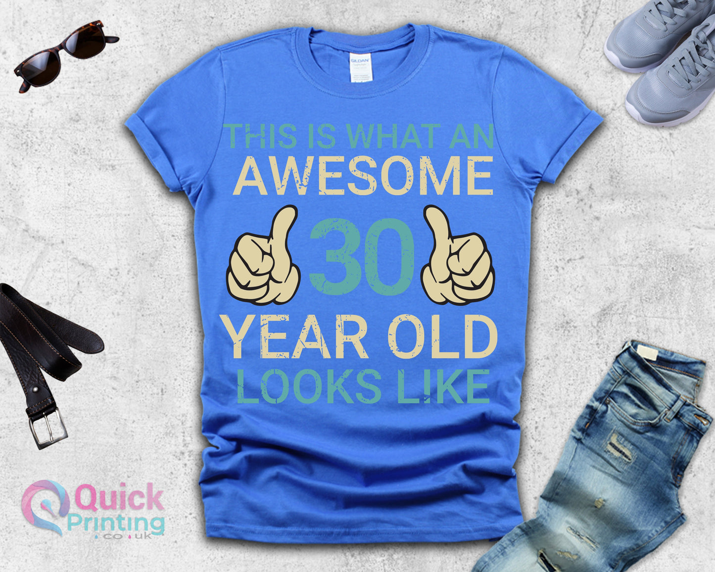 This is What an Awesome 30 Year Old Looks Like Birthday Gift, 30th Party Tee, personalised T-shirt, Birthday Girl Tshirt, Funny Birthday Tee