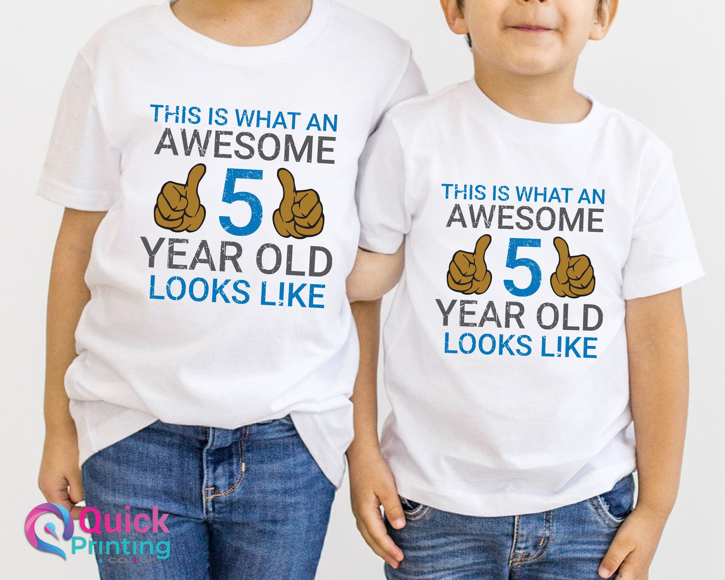 This Is What An Awesome Looks Like Top, 5th Birthday Shirt, Any Name Age Birthday Shirt, 5th Birthday Outfit Girl Boy, 5th Birthday Gift UK