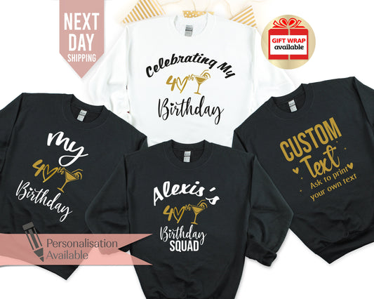 1984 40th Birthday Sweatshirt: Custom Made In Year Jumper