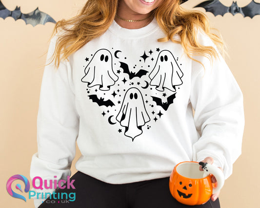 halloween sweatshirt for women, womens costumes, trick or treat, halloween sweatshirt, Halloween Ghost Sweater/Jumper, Halloween Shirt 2024