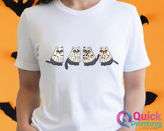 Halloween shirt,Cat shirt,Ghost Shirt, happy halloween T, Halloween shirt,Halloween Cat Shirt, Cat Lover top,Black Cat Shirt,Spooky Season T