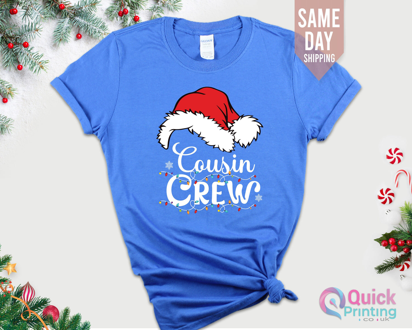 Cousin Crew Christmas Shirt: Matching Family Holiday Tee
