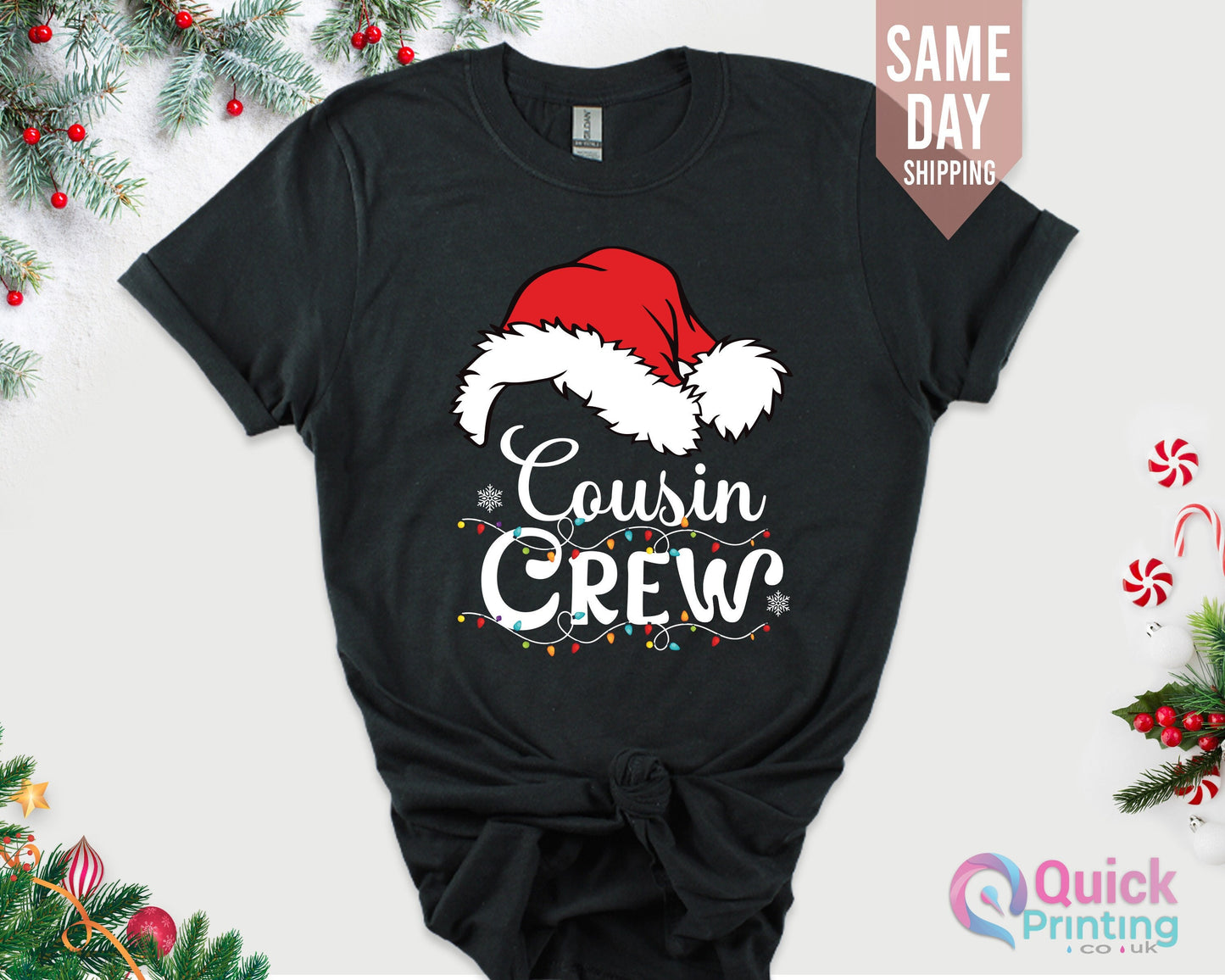Cousin Crew Christmas Shirt: Matching Family Holiday Tee