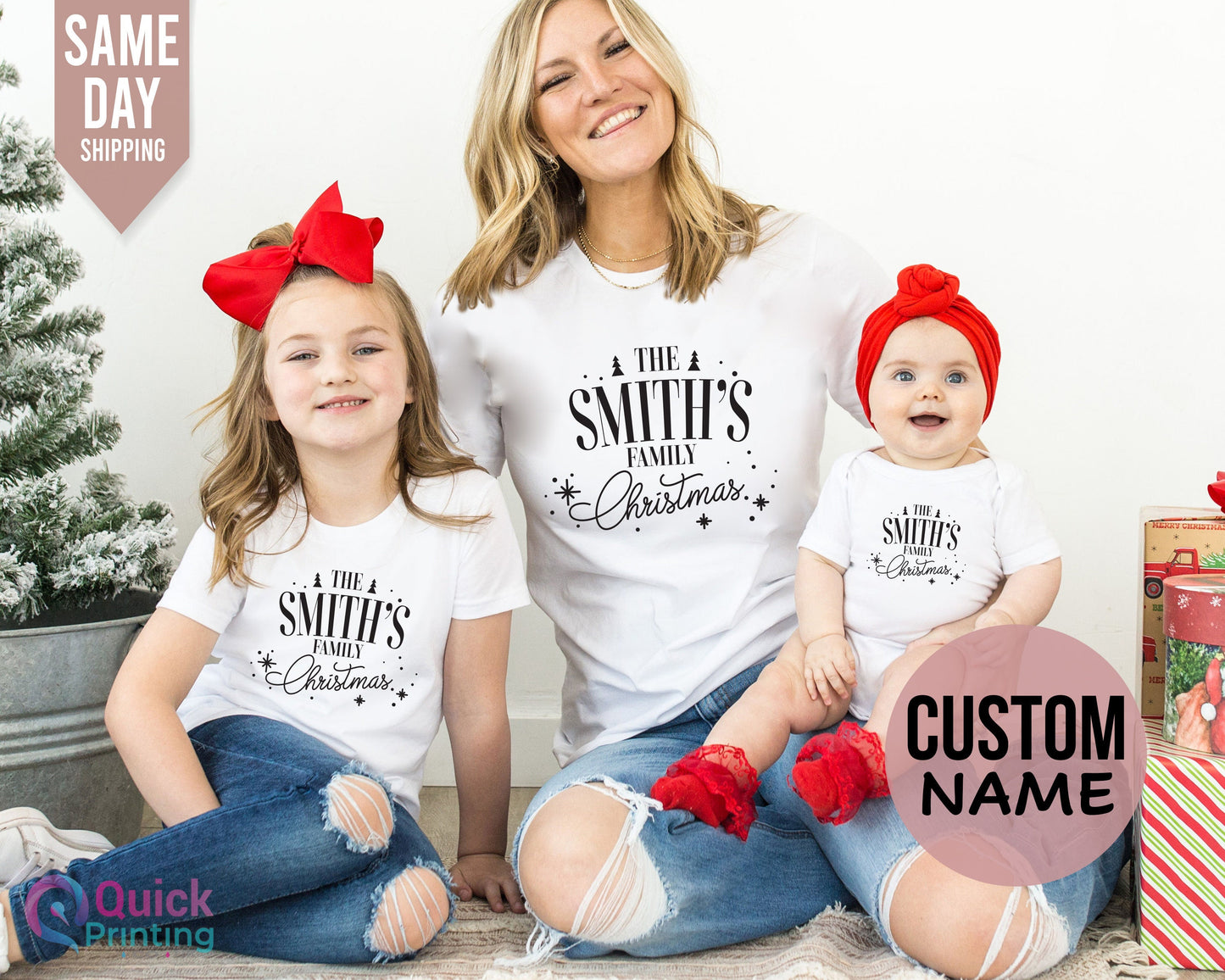 Personalized Family Christmas Shirt: Matching Group Tee