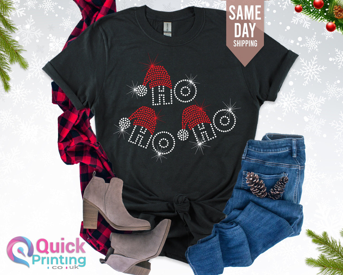 Ho Ho Ho Christmas Shirt, Santa Shirt, Christmas T Shirt, Holiday Shirt, Matching Family Shirt, Christmas Outfit, Christmas Gift 2026