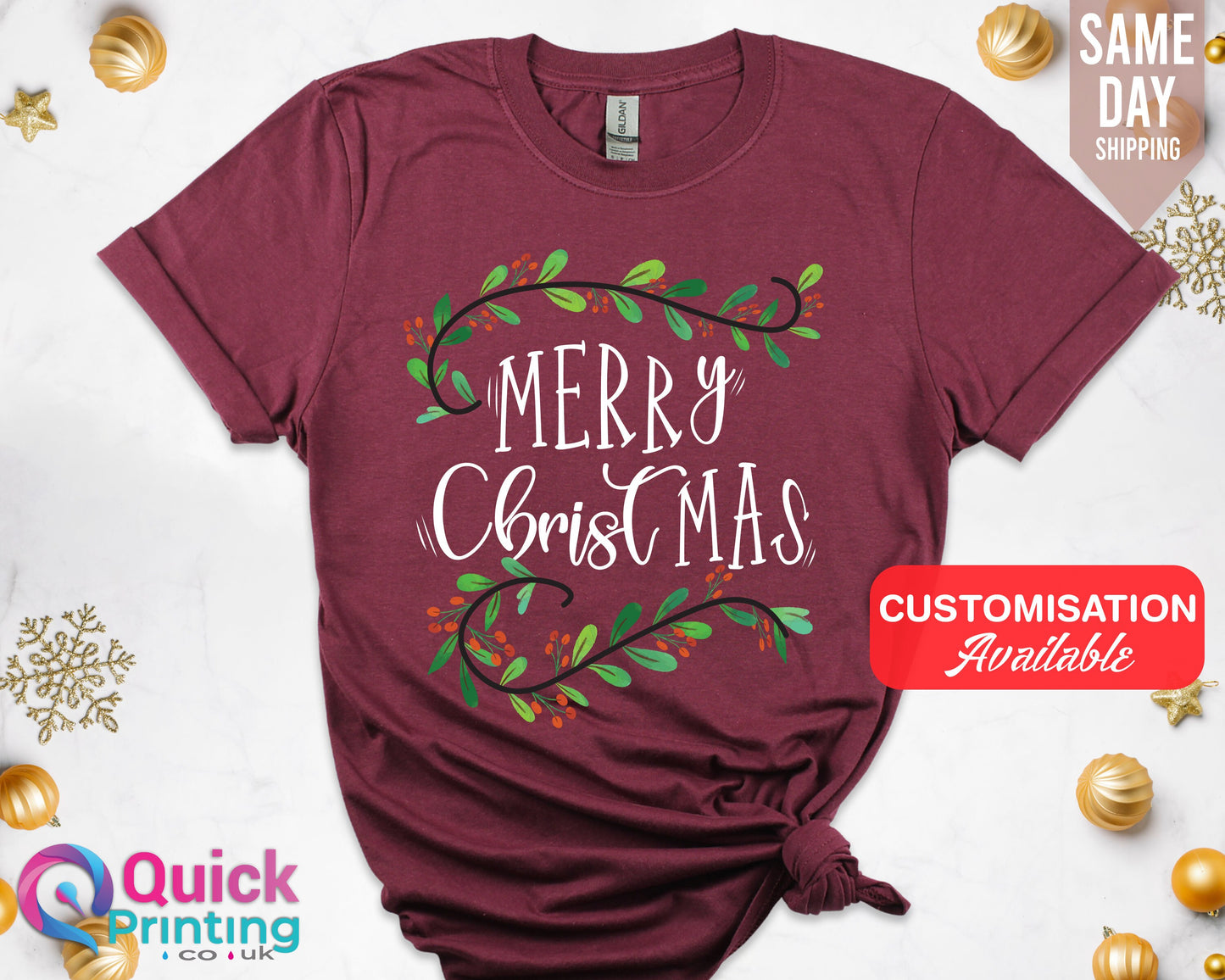 Merry Christmas T-Shirt: Family Holiday Matching Tee