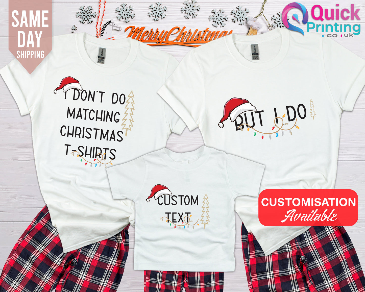 Funny Christmas Family Pajama Set: Matching Long Sleeve T-Shirt