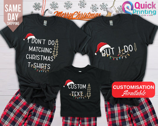 Funny Christmas Family Pajama Set: Matching Long Sleeve T-Shirt