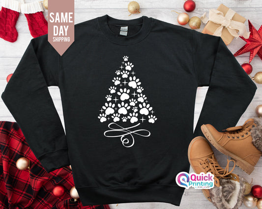 Christmas Tree Sweater, Funny Christmas, Dog Mum Sweater, Christmas Dog Sweatshirt, Christmas Sweatshirt