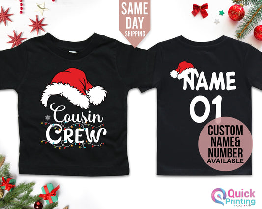 Cousin Crew Christmas T-Shirt: Custom Family Vacation Tees