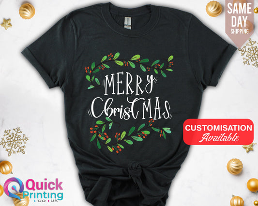 Merry Christmas T-Shirt: Family Holiday Matching Tee