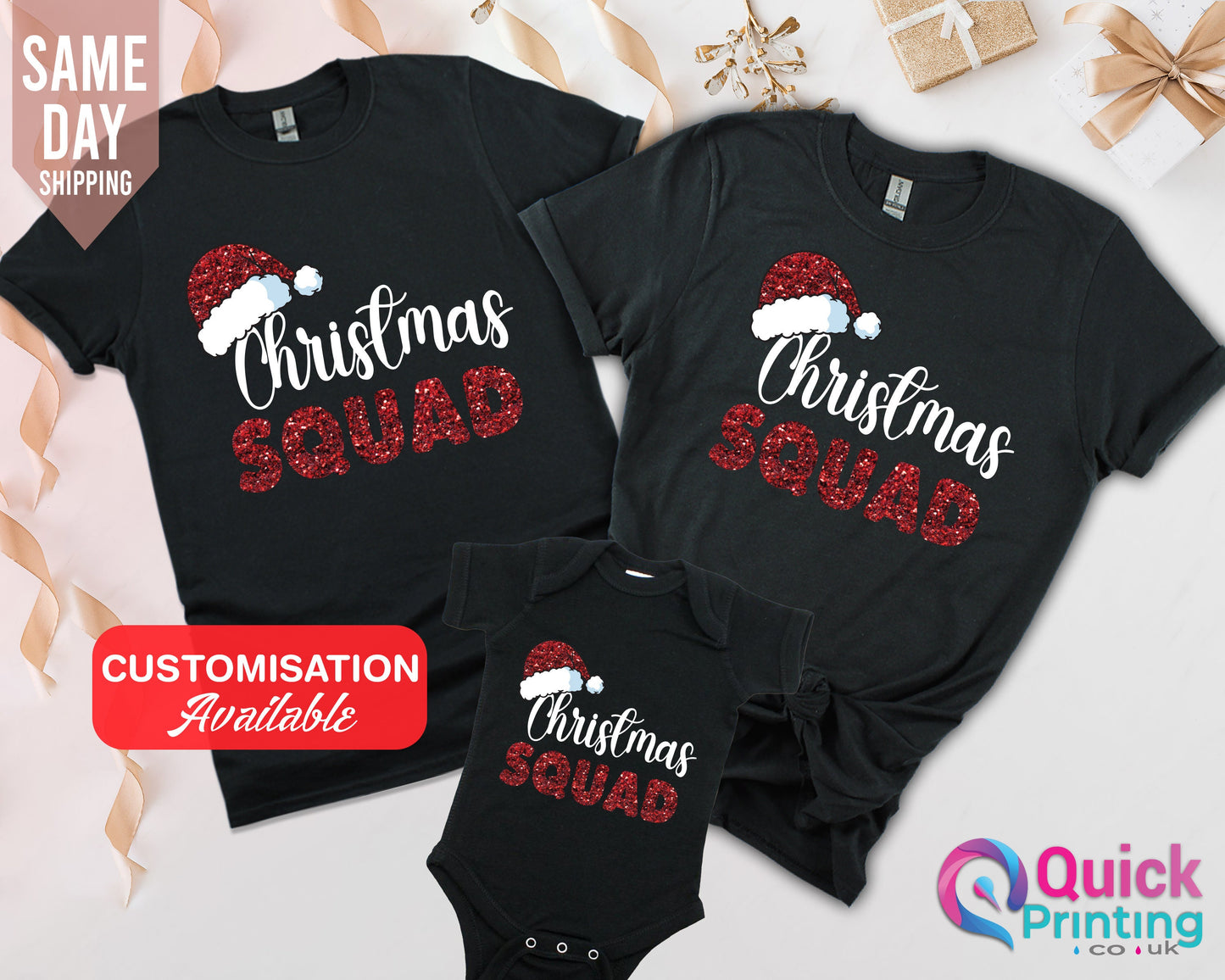 Matching Family Christmas Squad T-Shirts, Squad Christmas Tee, Family Christmas Squad Shirt for Women Men, Christmas Squad Tshirt 2026, Xmas
