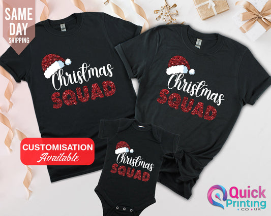Matching Family Christmas Squad T-Shirts, Squad Christmas Tee, Family Christmas Squad Shirt for Women Men, Christmas Squad Tshirt 2026, Xmas