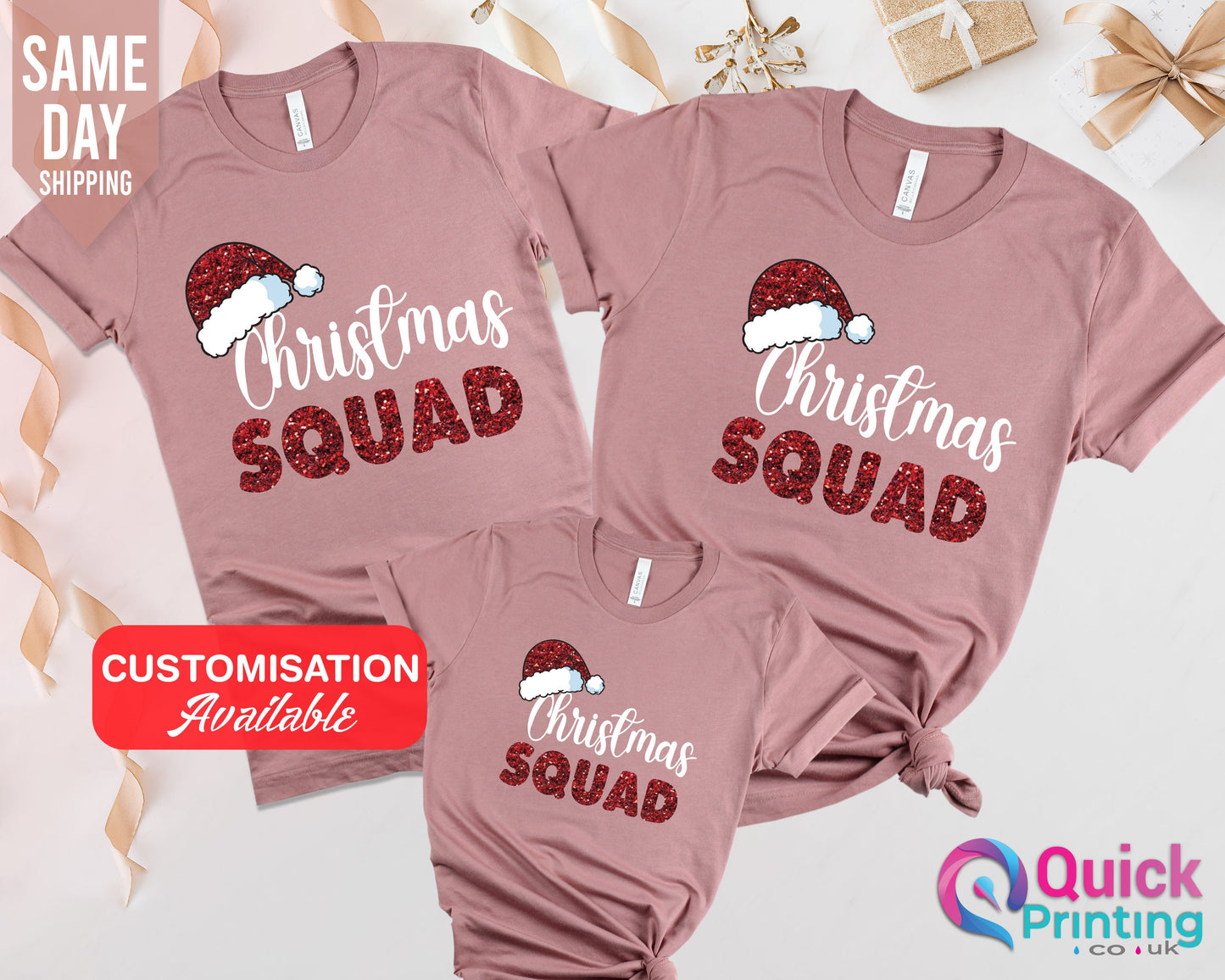 Matching Family Christmas Squad T-Shirts, Squad Christmas Tee, Family Christmas Squad Shirt for Women Men, Christmas Squad Tshirt 2026, Xmas