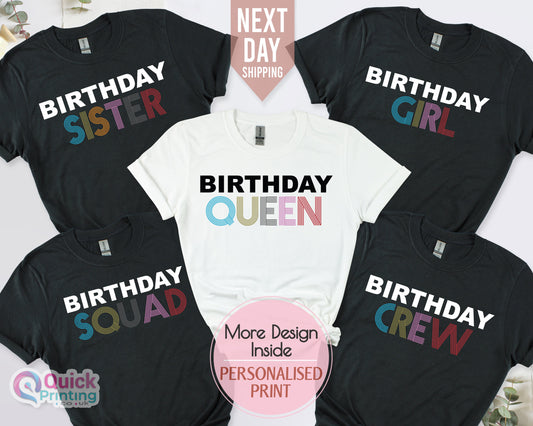 Birthday Queen Tshirt, Birthday Shirt, Birthday Squad T-shirt, Birthday Girl Shirt, Birthday Boy Shirt,   Birthday Party Shirt, Group shirt