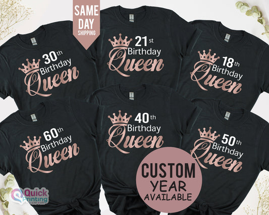21st Birthday Queen Tshirt, 21st Birthday Shirts for Ladies Girls, 2004 Birthday Party Shirt, 30th Birthday Gift for Friend, 40th Queen Tee