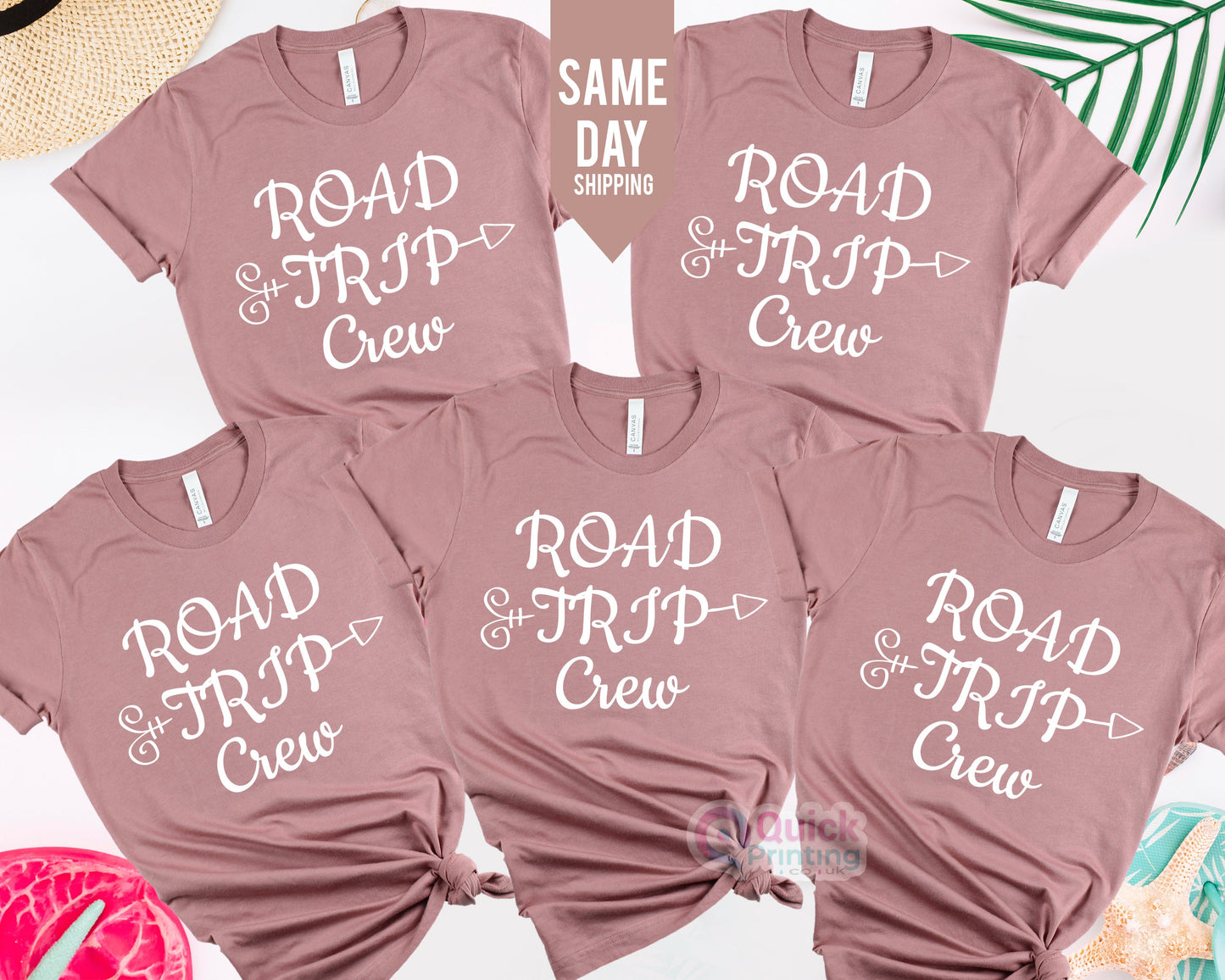 Family Road Trip Crew T-Shirt: Matching Vacation Shirts