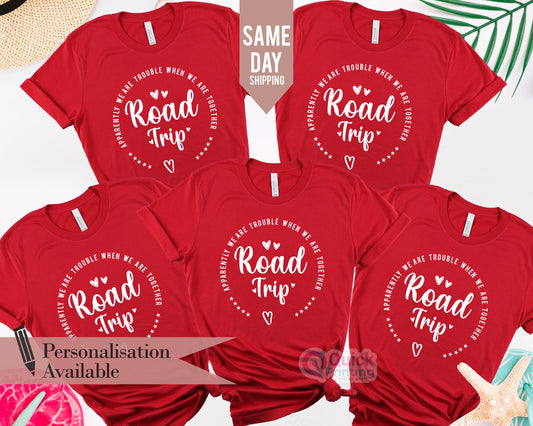Personalized Family Road Trip Shirt: Matching Travel T-Shirt
