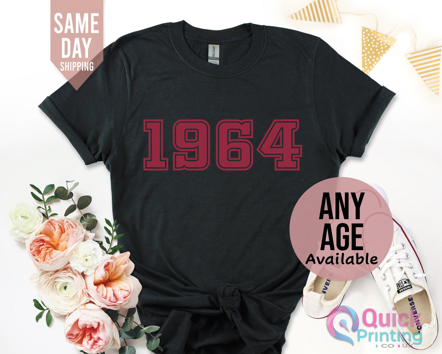 1964 Birthday Year T Shirt for Women, 60th Birthday T shirt Gift, Vintage 1964 Birthday Shirt, 60th Birthday Tshirt, Mum Birthday Gift