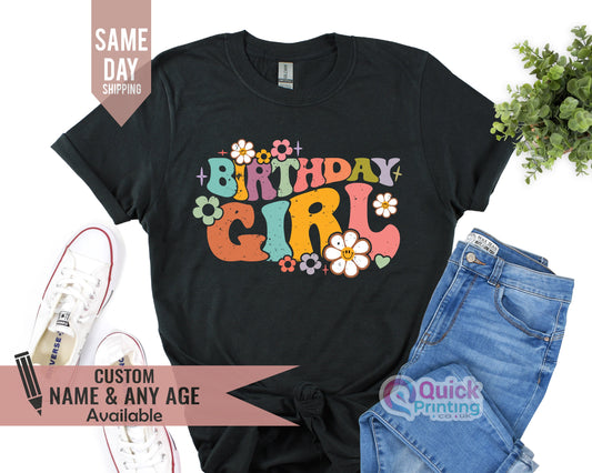 Personalised Birthday T-shirts, Custom Birthday T-shirt, Personalized Birthday Gift, Kids Birthday Tshirt, Birthday Girl Shirt, Birthday Tee