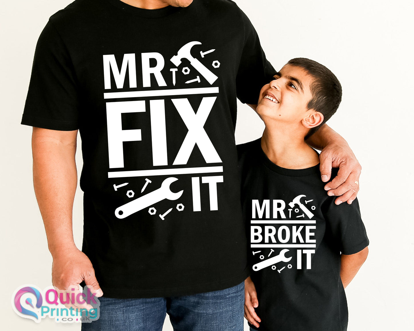 Mr fix it shirt,Father and son matching shirts ,dad tshirt,Men's birthday gift, Father's day tshirt,daddy and son Tee daddy and daughter Tee