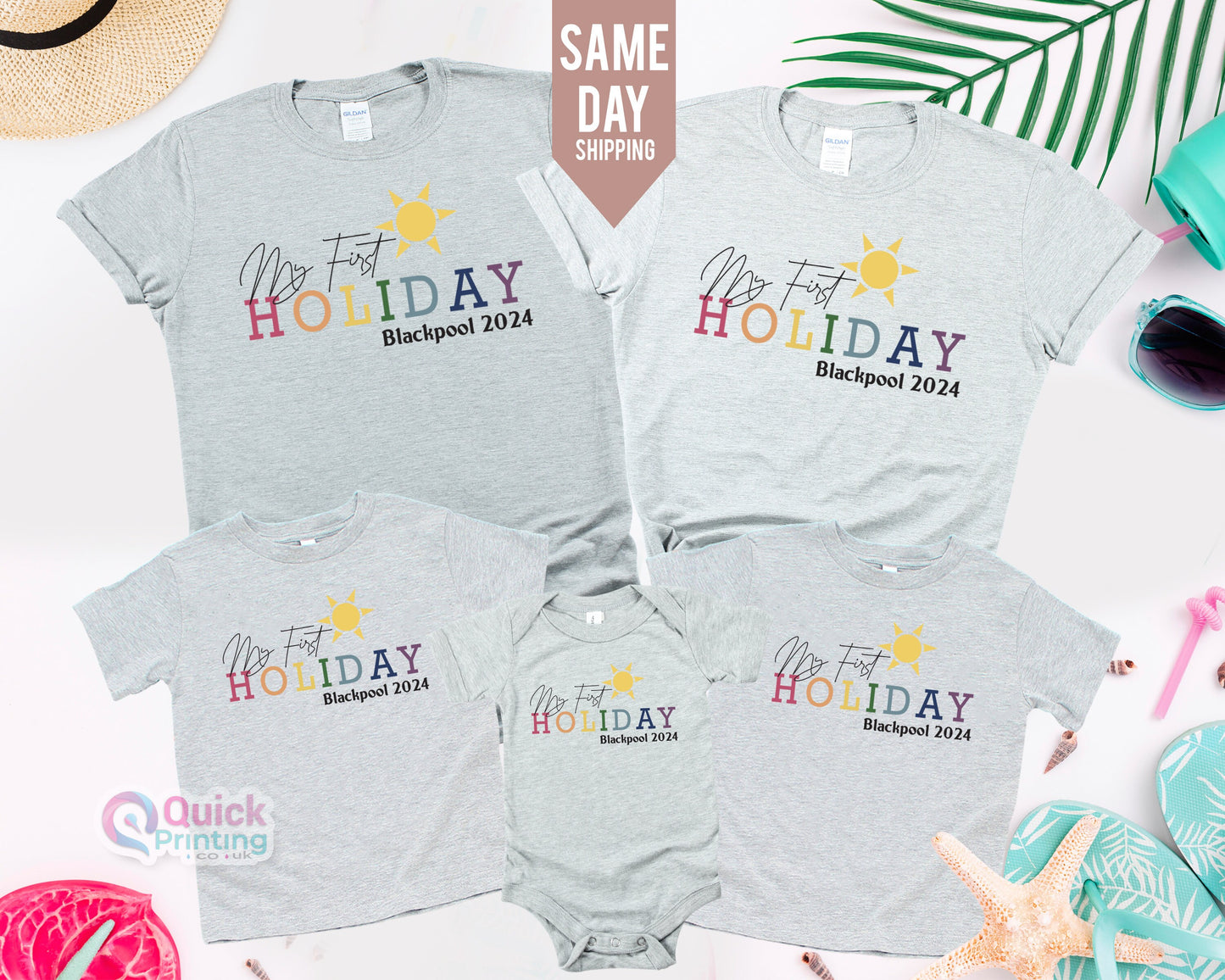 First Holiday Beach T-Shirt: Matching Family Trip Tee