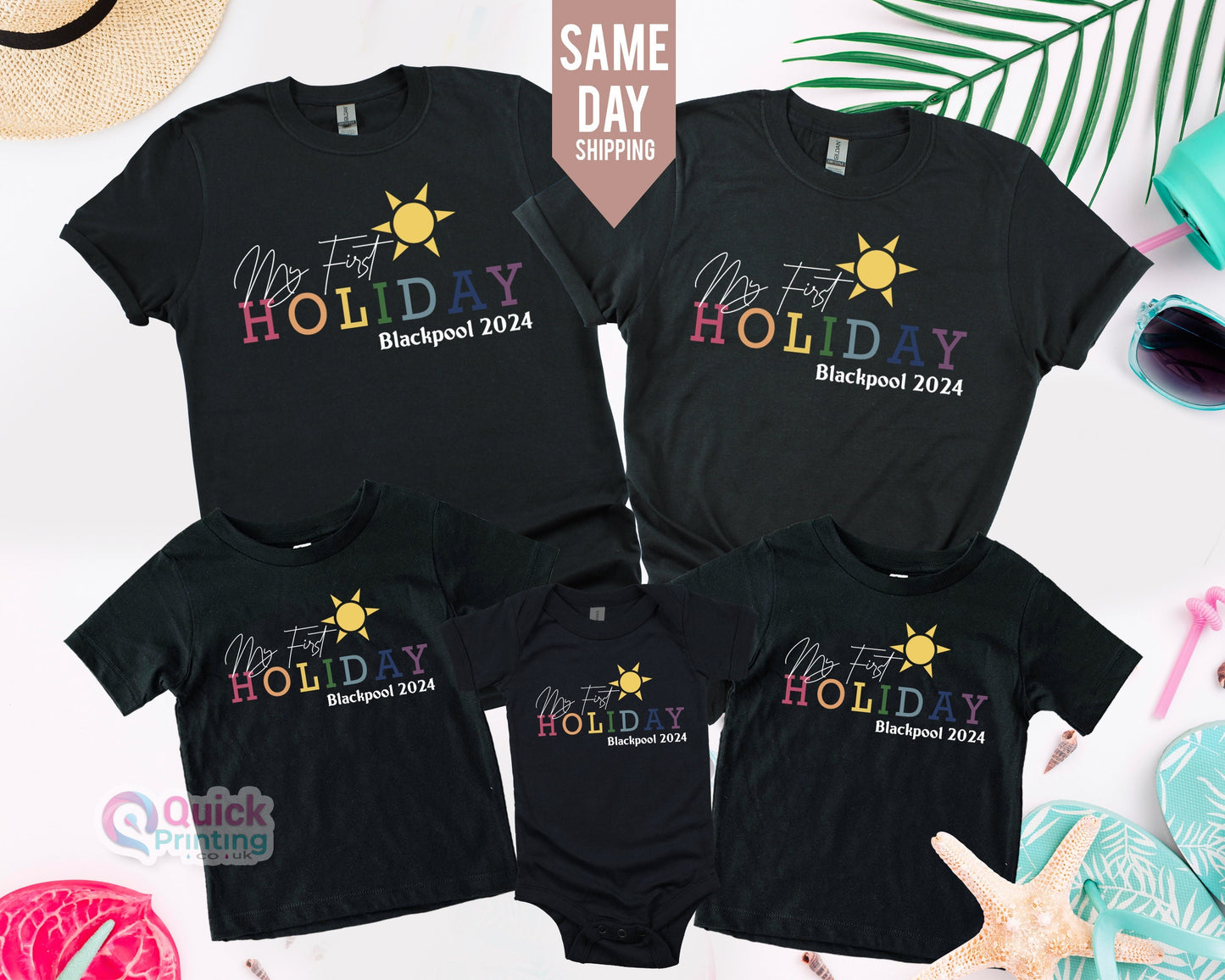 First Holiday Beach T-Shirt: Matching Family Trip Tee