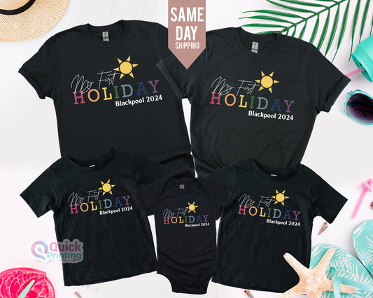 First Holiday Beach T-Shirt: Matching Family Trip Tee