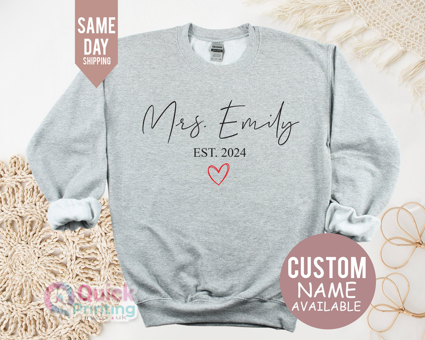 Future Mrs Personalized Sweatshirt: Bride to Be Gift