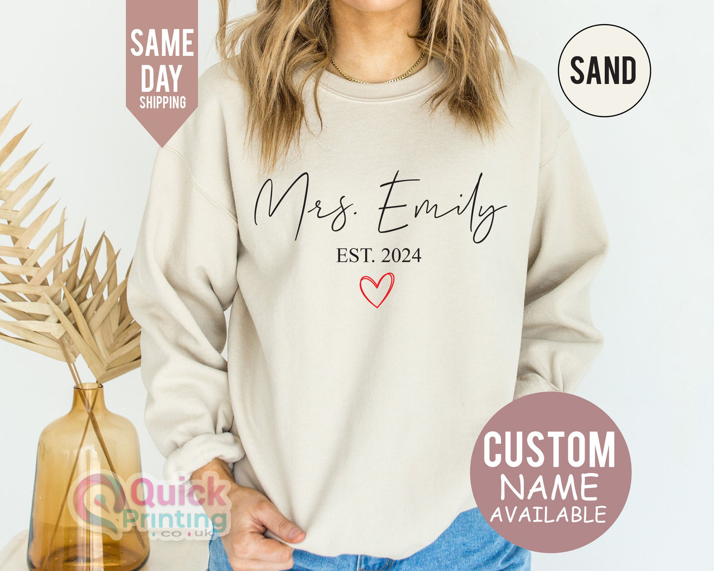 Future Mrs Personalized Sweatshirt: Bride to Be Gift