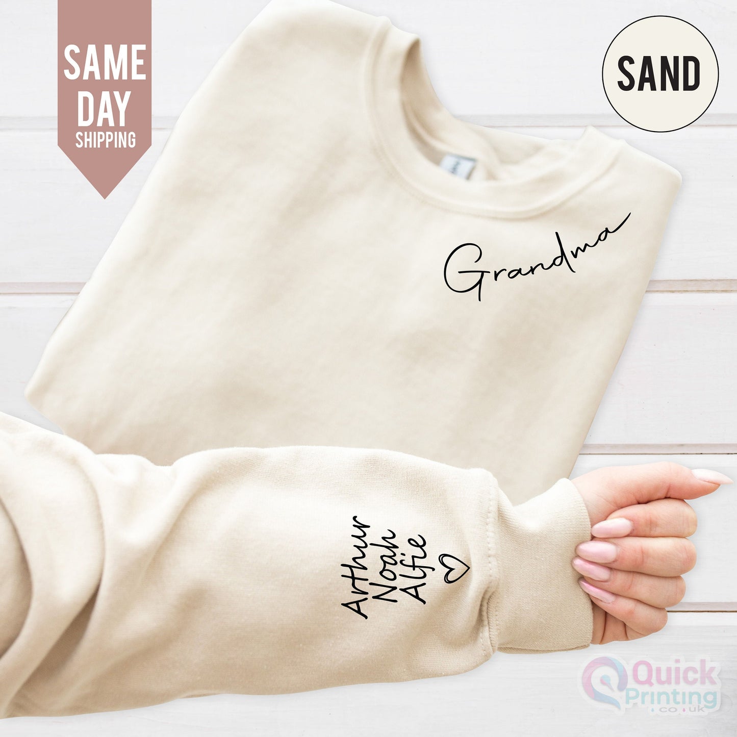 Personalized Grandma Sweatshirt: Custom Birthflower Nanny Sweater