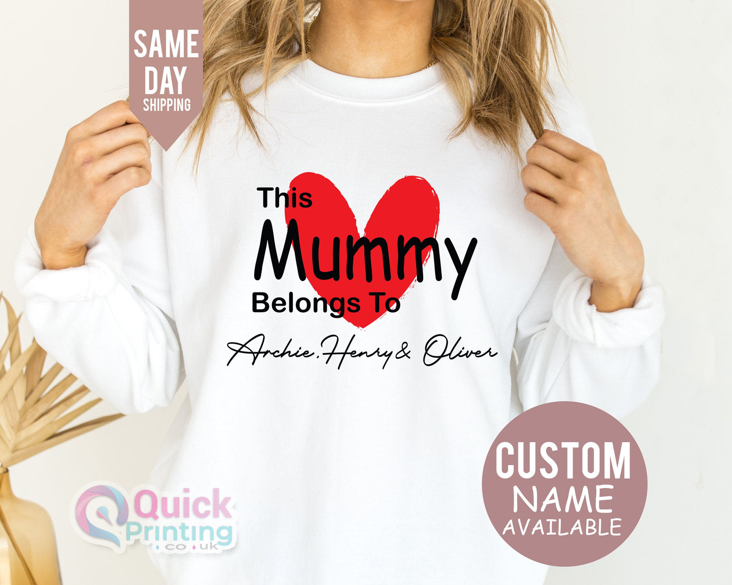 Mummy Sweatshirt, This Mummy Belongs to Sweatshirt, Custom Mama Hoodie, Personalised Mum, Mother's Day Gift, Mothers Day Hoodie 2026