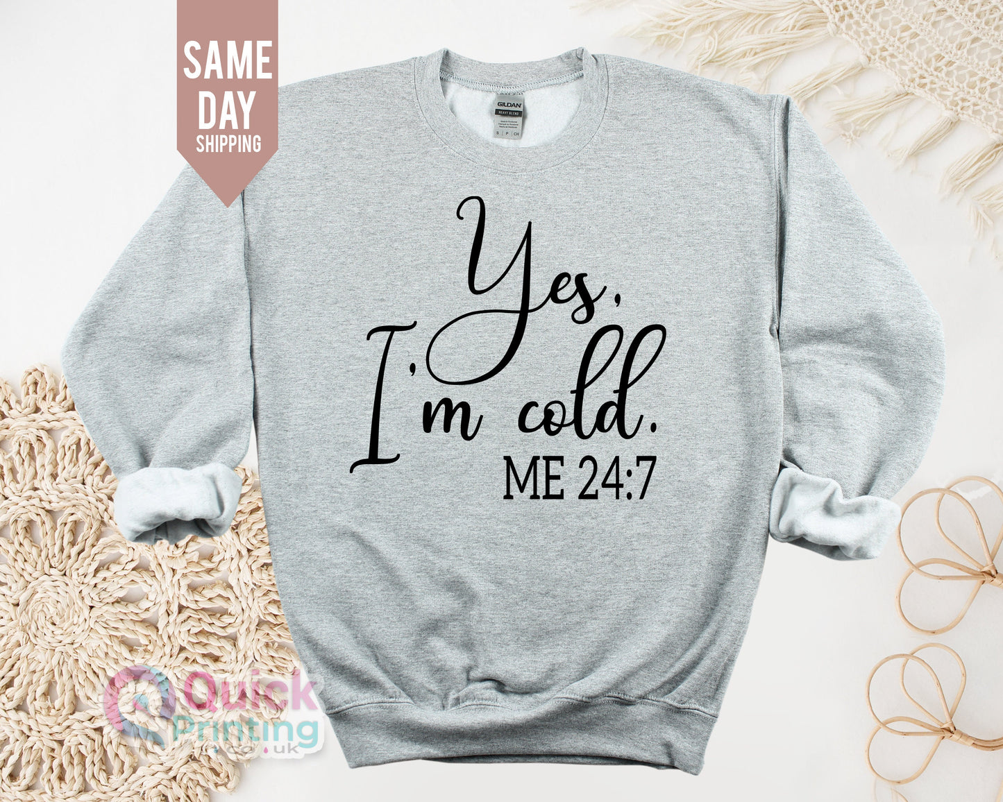 Yes I'm Cold Sweatshirt: Funny Winter Unisex Hoodie