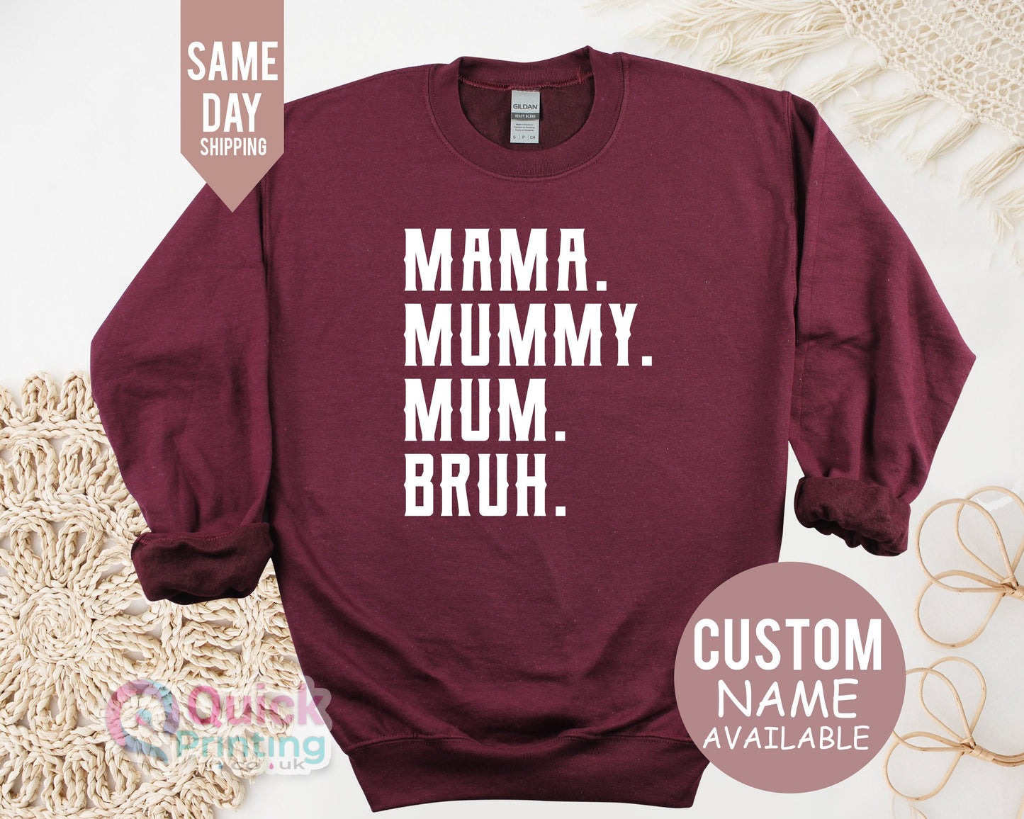 Mama Mommy Mom Bruh Sweatshirt, Mother Day Shirt, new mother Sweater, Mama top, Gift for Women, Mama to bruh Sweatshirt, Mother's Day gift