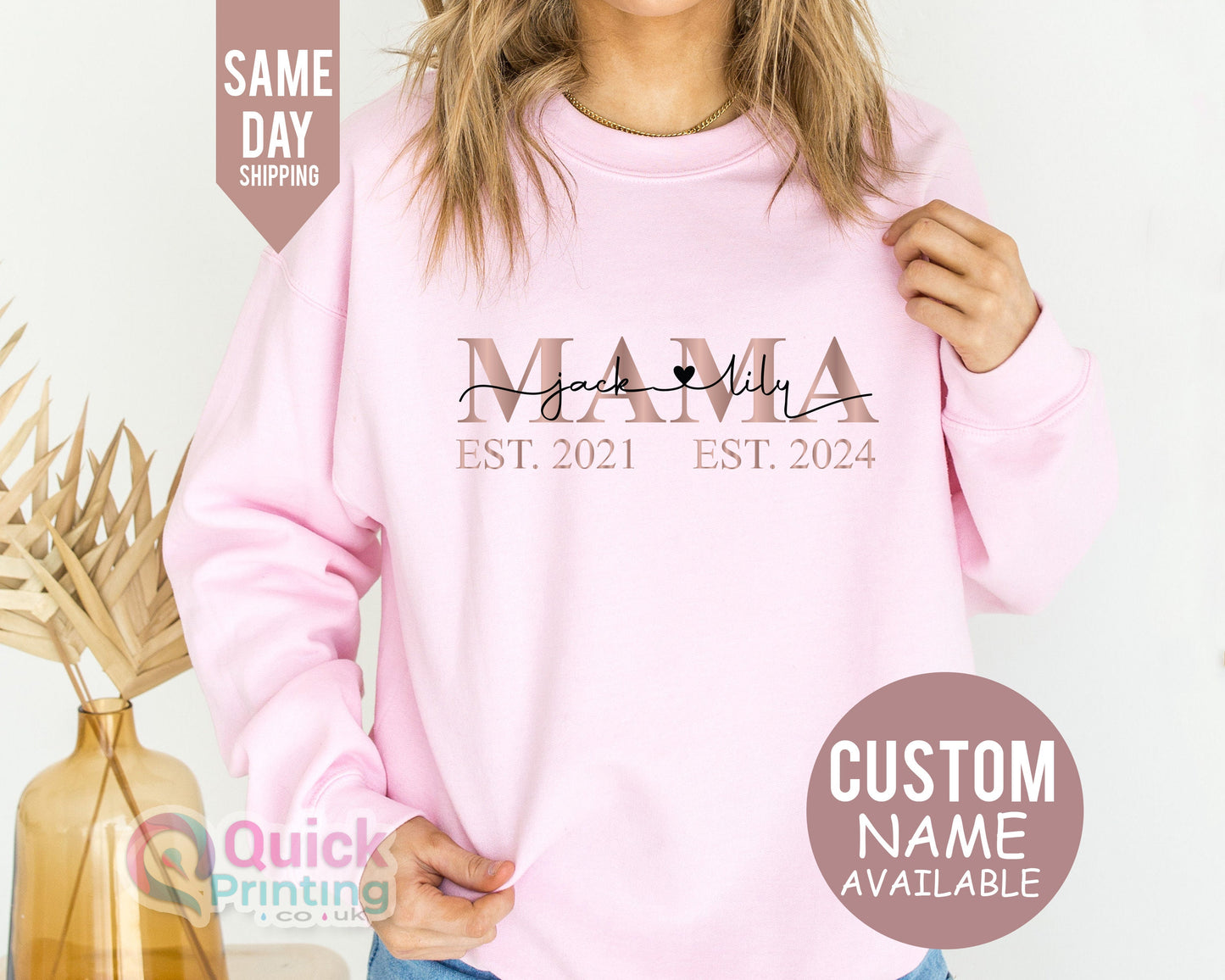Personalized Mama Sweatshirt with Children's Names